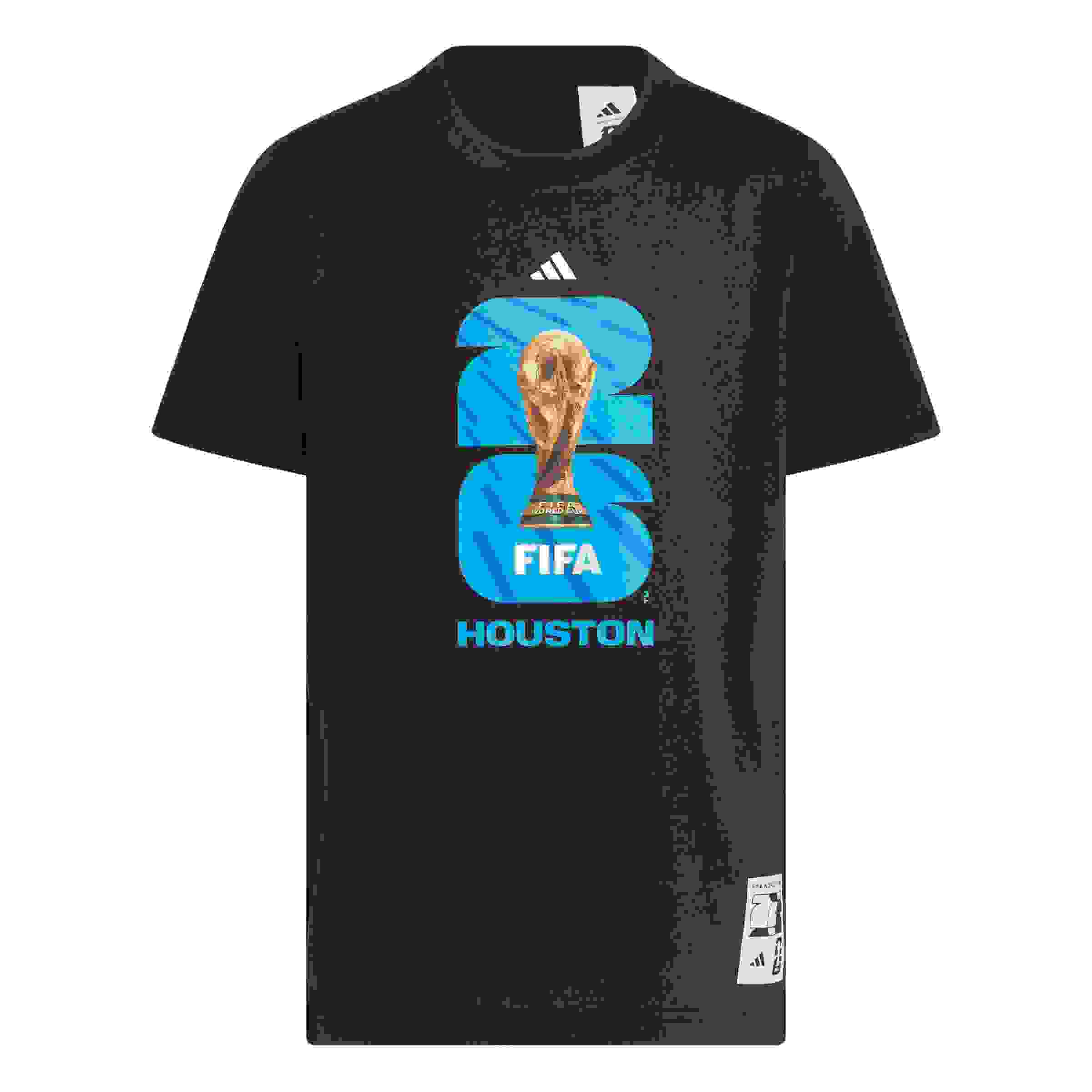 adidas FIFA World Cup 26 Host City Houston Big Kids' Black Graphic T-Shirt